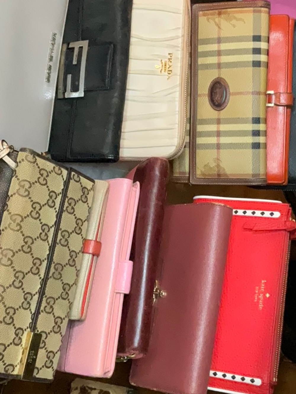 pick one kick one looks and Designer used wallets may have rubs coin residue